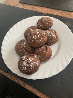 Una foto de Galletas de chocolate rellenas de Nutella