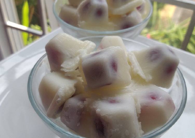 Ice yogurt grape