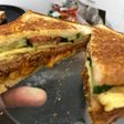 Chicken tikka and egg sandwich