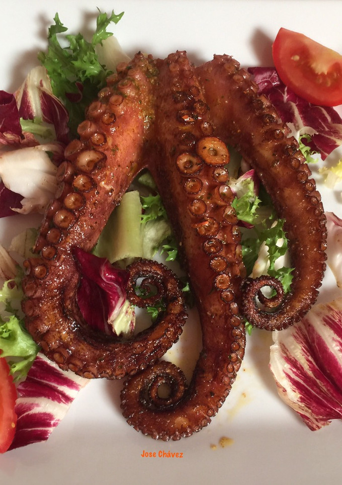 Una foto de Pulpo embarrado