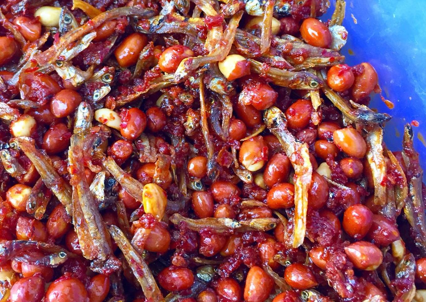 Teri kacang balado enak renyah