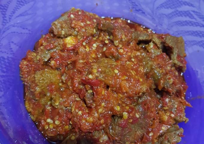 Dendeng Balado Basah