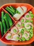 Low-Fat Lunchbox Recipe 03: Stir-Fried Shrimp with Edamame