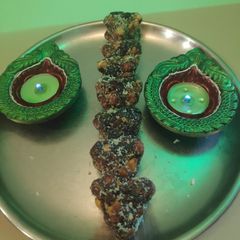 A picture of Dry fruits heart.