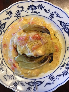 A picture of California Farm Fennel Steaks with Ham & Cheese.