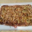 Masa Pizza integral en Amasadora con mermelada, queso, pollo y piña