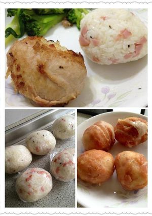 雙色飯糰 的食譜成品照片