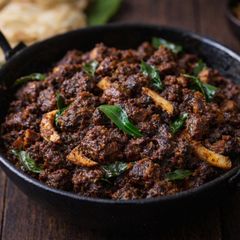 A picture of Kerala Beef Roast (Nadan Style).