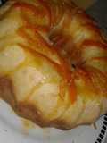 Budín de naranja con mandarinas confitadas