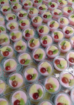 Foto resep Puding jelly buah