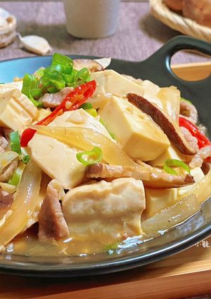蠔油鮮菇豆腐 的食譜成品照片