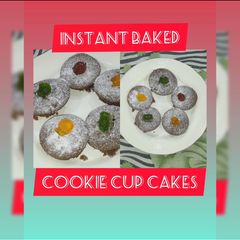 A picture of Instant Baked Cookie Cupcakes.