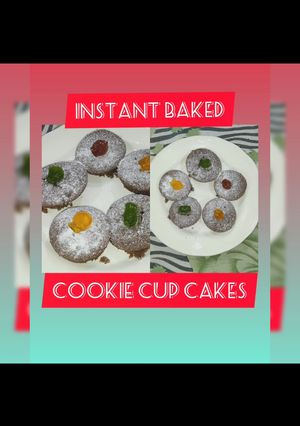 A picture of Instant Baked Cookie Cupcakes.
