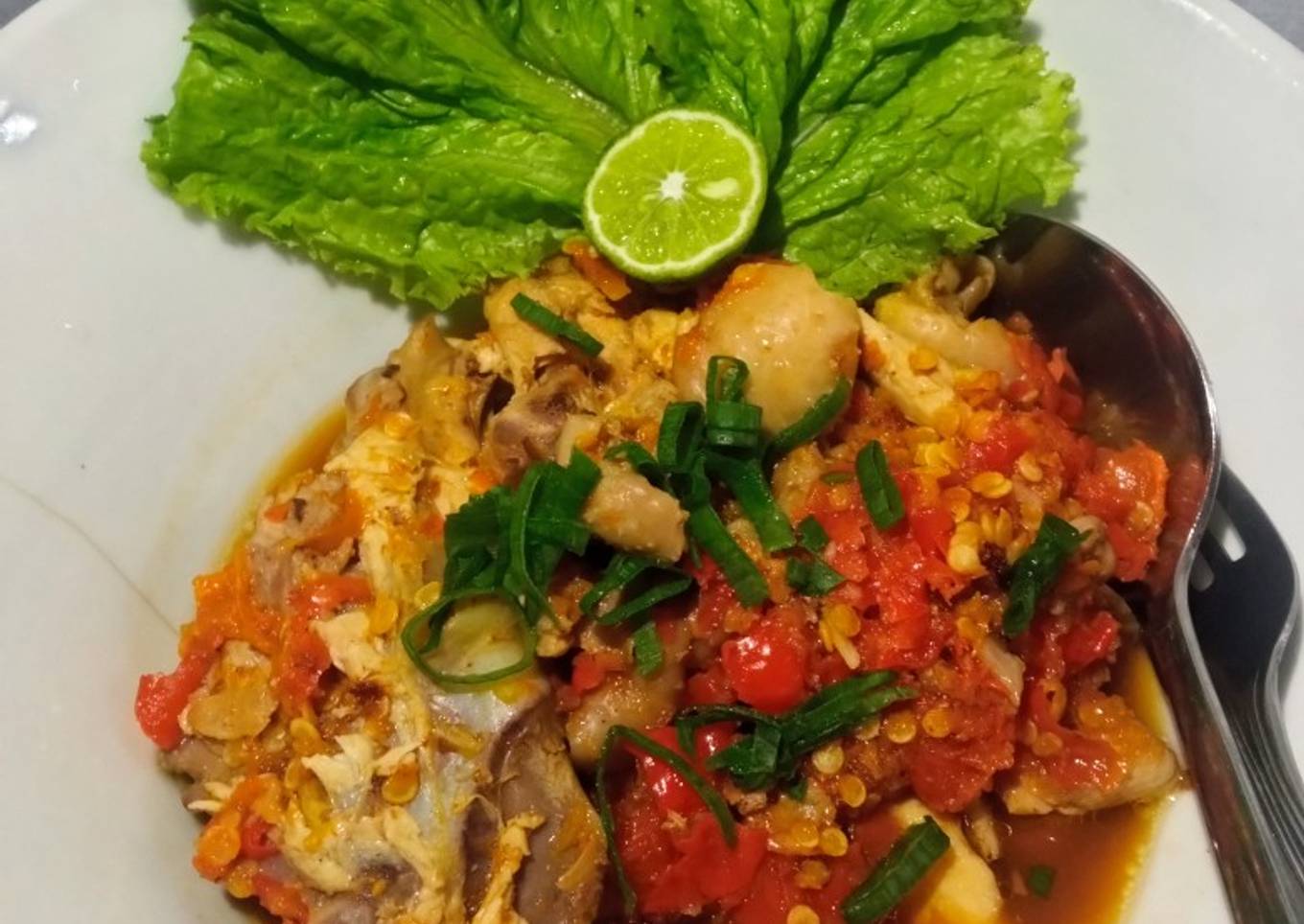 Ayam kuah pedas