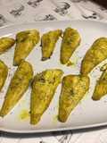 Filets de grondin rouge marinés cuits au four