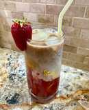 Καφές Λάττε με Φράουλα - Iced Strawberry Latte (Strawberry Coffee)!