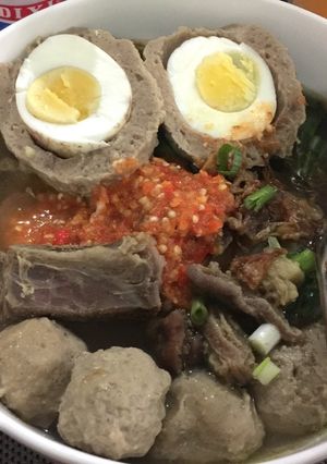 Foto resep Bakso sapi tetelan👍