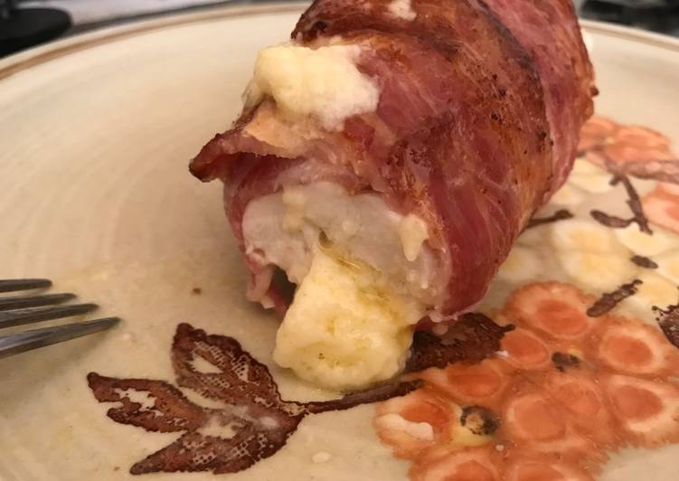 How to Cook Tasty Keto cheesy chicken bacon wrap