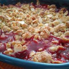 Una foto de Crumble de frutas