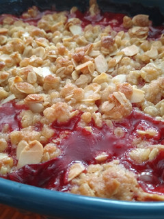 Una foto de Crumble de frutas