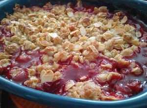 Una foto de Crumble de frutas