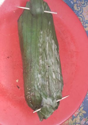 Foto resep Nasi bakar isi sayur ayam suir