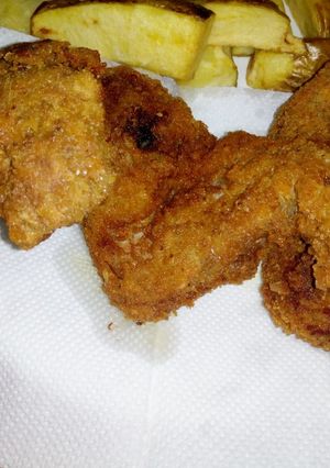 A picture of KFC chicken😉#author marathon.