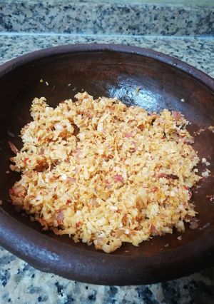 A picture of Tasty coconut sambal.