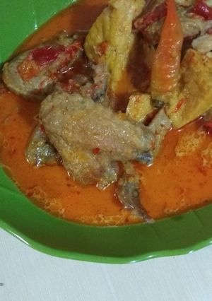 Foto resep Ayam pedas bumbu santan