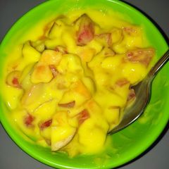 A picture of Custard fruit salad 🧑‍🍳🍹.