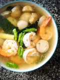 Clear Tom Yum Soup with Shrimp