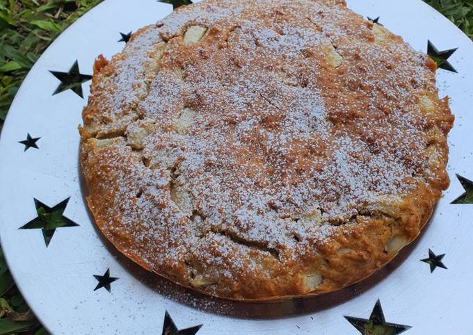 Torta de Avena, Pera y Manzana Verde??♥️?? Receta de Chantal - Cookpad