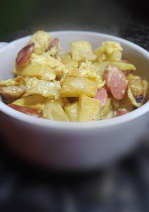 Una foto de Salchipapas