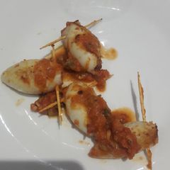 A picture of Stuffed squids.