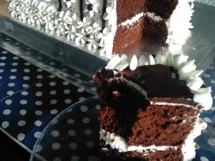 Langkah Gampang Membuat Resep  Sponge Cake Coklat Basic Kue Tart yang Bisa Manjain Lidah, Menggugah Selera