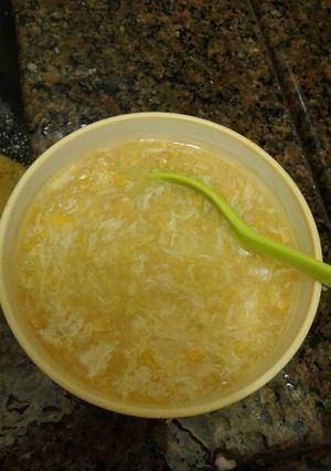 Foto resep sup jagung ala mamanya breezain😄