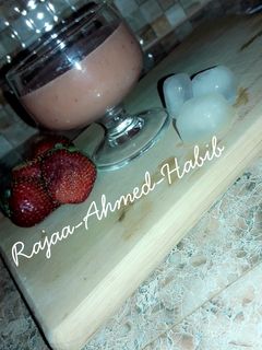 صورة لوصفة عصير الفراولة