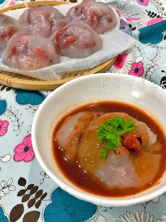 紅糟肉圓 的食譜成品照片