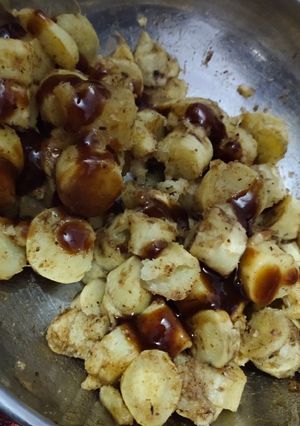 A picture of Sweet potato chaat.
