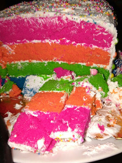 Foto resep Rainbow cake kukus manis manja