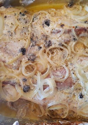 Una foto de Pollo de mar a la crema