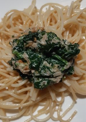 Una foto de Espinacas a la cremme