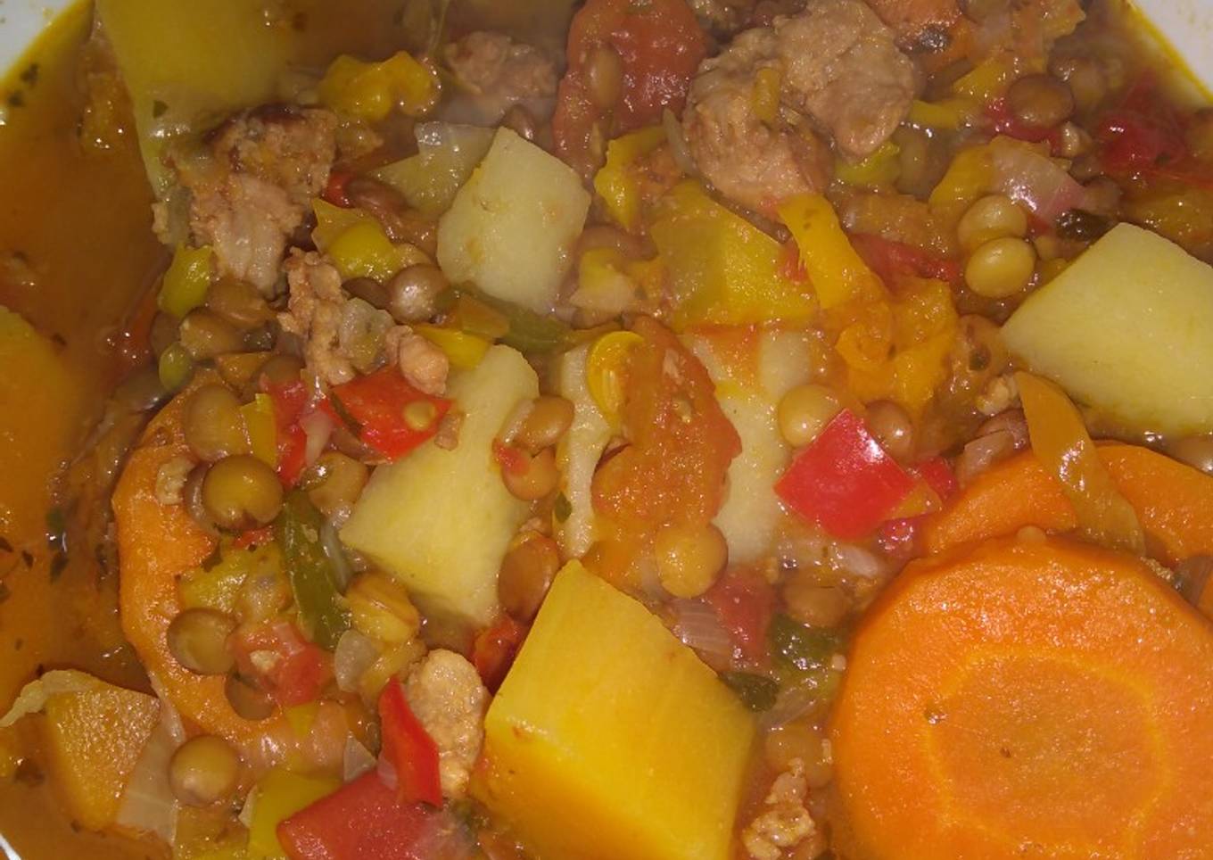 Guiso de lentejas