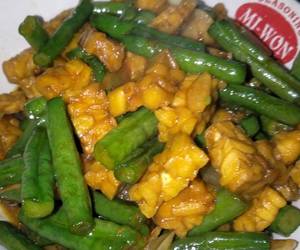 Resep Mudah Tumis tempe kacang panjang Gurih Mantul Resep Mudah Tumis tempe kacang panjang Gurih Mantul