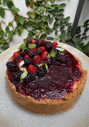 Una foto de New York cheesecake 🍓