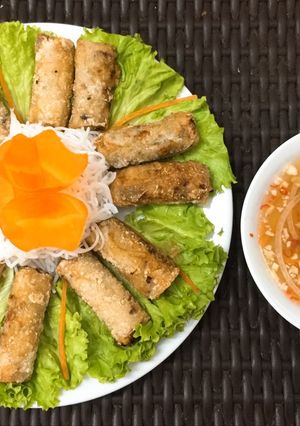 Hình của món Nem Hà Nội.