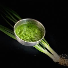 A picture of Green Onion Chutney.