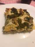 Lasagna albă cu cârnați și cime de rapa