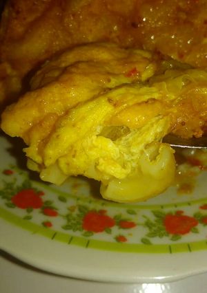 Foto resep Telur dadar makaroni