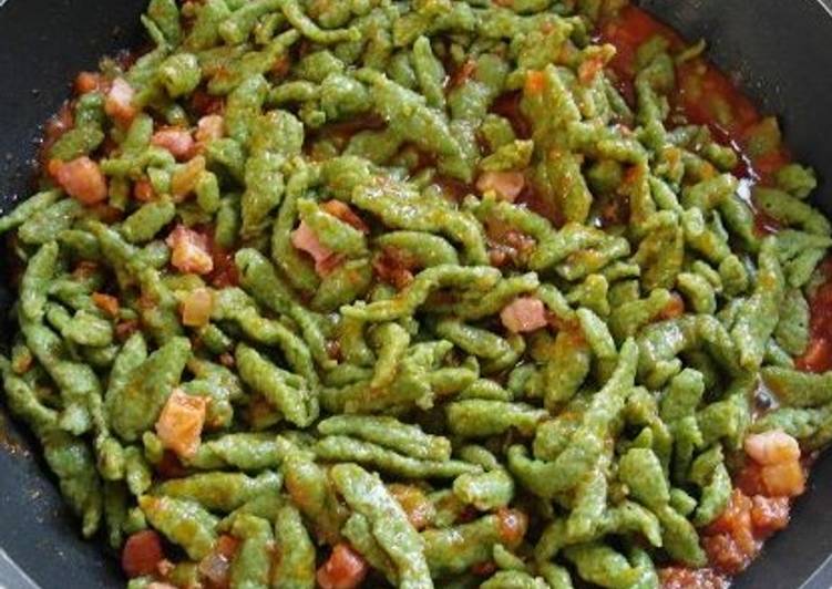 Spatzle con le spinaci